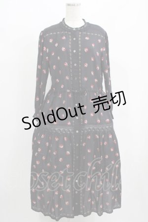 画像: Jane Marple Dans Le Salon / British rose Agathaドレス  ブラック H-25-08-02-003-JM-OP-KB-ZH