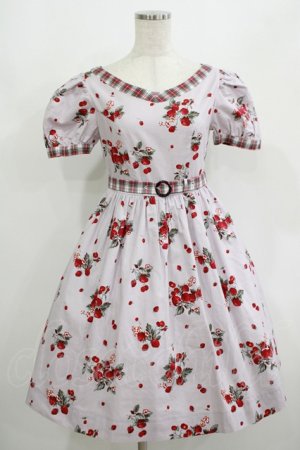 画像: MILK / BERRY Timeワンピース  スモーキーベリー×レッドタータン H-25-08-02-026-ML-OP-KB-ZH