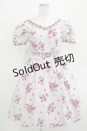 画像: MILK / BERRY Timeワンピース  スモーキーベリー×レッドタータン H-25-08-02-026-ML-OP-KB-ZH