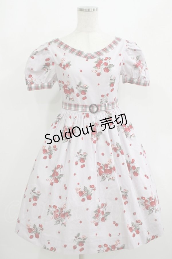 画像1: MILK / BERRY Timeワンピース  スモーキーベリー×レッドタータン H-25-08-02-026-ML-OP-KB-ZH (1)