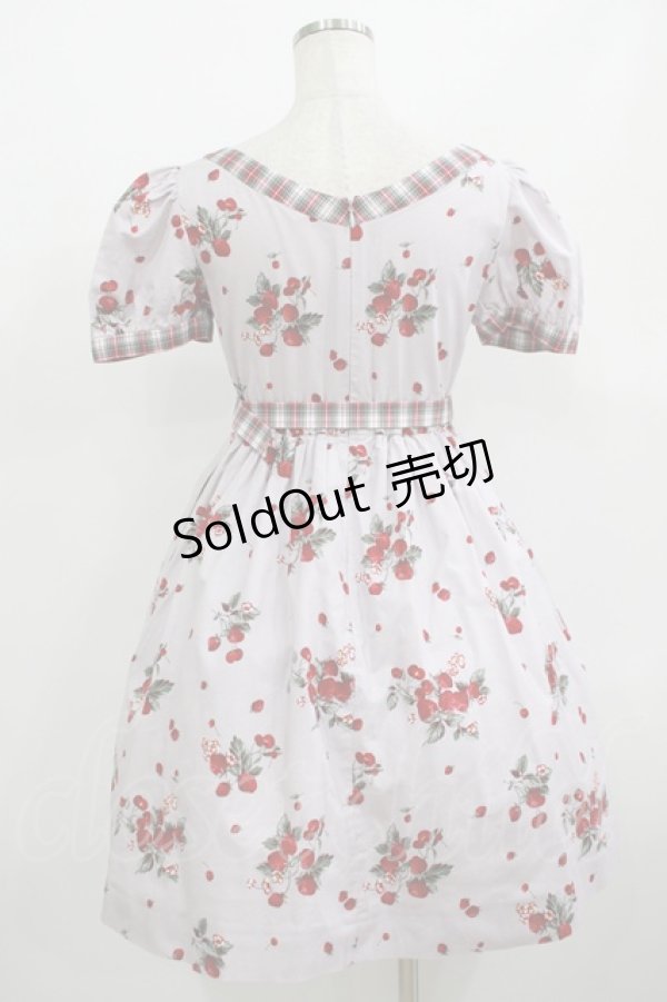 画像3: MILK / BERRY Timeワンピース  スモーキーベリー×レッドタータン H-25-08-02-026-ML-OP-KB-ZH (3)