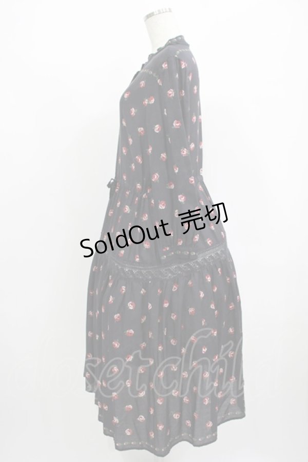 画像2: Jane Marple Dans Le Salon / British rose Agathaドレス  ブラック H-25-08-02-003-JM-OP-KB-ZH (2)