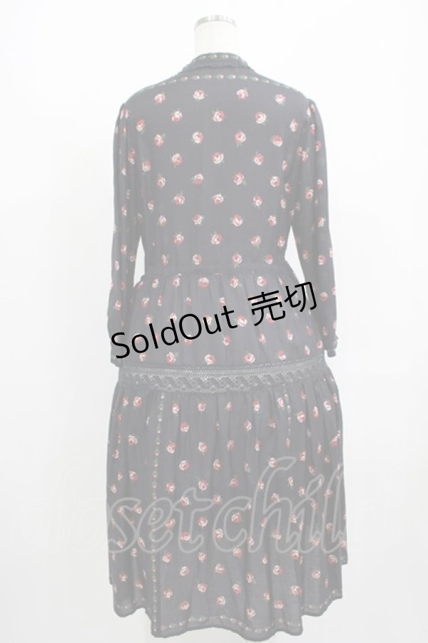 画像3: Jane Marple Dans Le Salon / British rose Agathaドレス  ブラック H-25-08-02-003-JM-OP-KB-ZH (3)