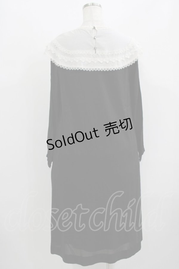 画像3: Jane Marple / ピューリタンカラーのドレス  ブラック H-25-08-02-029-JM-OP-KB-ZH (3)