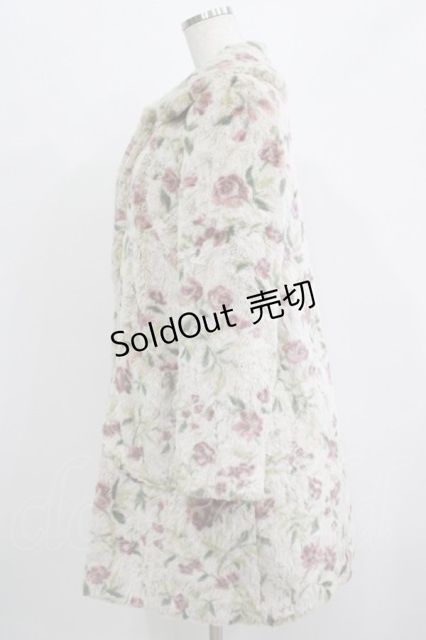 画像2: MILK / ア・ラ・モードコート  ベージュフラワーファー H-25-08-02-031-ML-CO-KB-ZT-C063 (2)