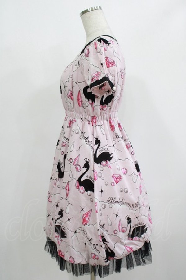 画像2: MILK / Black Swan Lake Dress  ピンク H-25-08-02-033-ML-OP-KB-ZH (2)