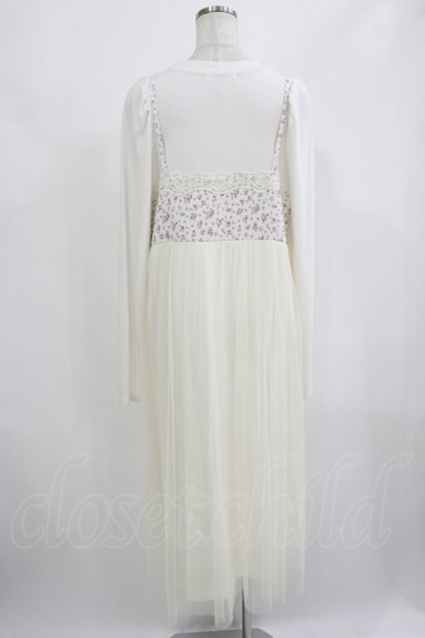 画像3: Candy Stripper / LINGERIE LAYERED DRESS 2 オフ H-25-08-02-040-PU-OP-KB-ZH (3)
