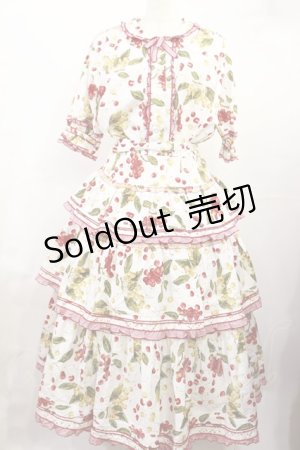 画像: WONDERFUL WORLD / チェリーワンピース Free オフ H-25-08-02-1001-LO-OP-NS-ZH