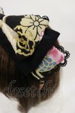 画像2: metamorphose / 花鳥風月〜乙女のはなごろも〜リボンカチューシャ  黒紅 H-25-08-02-1042-ME-AC-NS-ZH (2)