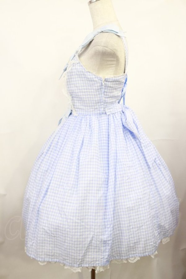 画像2: Angelic Pretty / Lovely a・la・modeジャンパースカート Free サックス H-25-08-02-1006-AP-OP-NS-ZH (2)