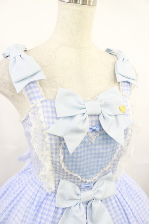画像4: Angelic Pretty / Lovely a・la・modeジャンパースカート Free サックス H-25-08-02-1006-AP-OP-NS-ZH (4)