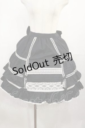 画像: Angelic Pretty / 2重フリルピンタックスカート Free ブラック H-25-08-02-1009-AP-SK-NS-ZH