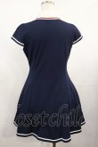 画像2: Secret Honey / 半袖ポロワンピース Free ネイビー H-25-08-02-1018-CA-OP-NS-ZH (2)