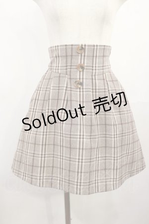 画像: evelyn / チェックスカート Free ブラウン H-25-08-02-1019-LO-SK-NS-ZH