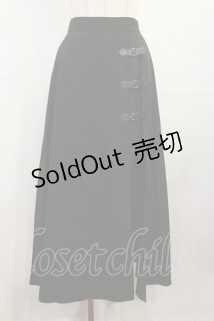 画像: EATME / ベルテッドフレアスカート S ブラック H-25-08-02-1021-LO-SK-NS-ZH