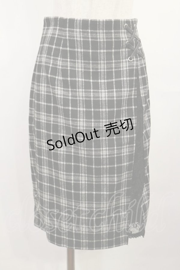 画像1: EATME / レーススリットタイトスカート M ミックス H-25-08-02-1022-LO-SK-NS-ZH (1)