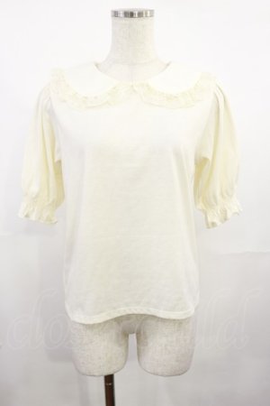 画像: m petit by misako / NINA'sコラボ襟付きプルオーバー M オフ H-25-08-02-1029-LO-TO-NS-ZH