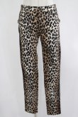 画像1: HYSTERIC GLAMOUR / LEOPARD柄スリムパンツ 28インチ ブラウン H-25-08-02-051-PU-PA-KB-ZH (1)