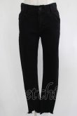 画像1: Candy Stripper / TATTERED HEM SKINNY DENIM S ブラック H-25-08-02-053-PU-PA-KB-ZH (1)