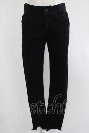 画像: Candy Stripper / TATTERED HEM SKINNY DENIM S ブラック H-25-08-02-053-PU-PA-KB-ZH