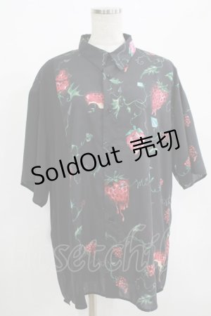 画像: MILKBOY / DEVIL BERRYシャツ  クロベース×クロ H-25-08-02-064-MB-BL-KB-ZH