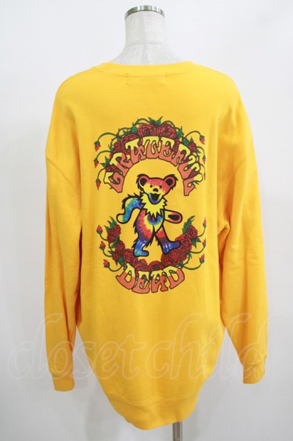画像3: Candy Stripper / TIE DYE DEAD BEAR SWEAT 2 GOLD YELLOW H-25-08-02-067-PU-TO-KB-ZH (3)