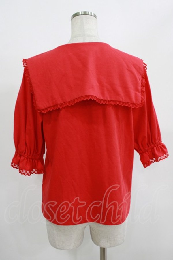 画像3: Candy Stripper / SAILOR COLLAR   レッド H-25-08-02-068-PU-TO-KB-ZH (3)