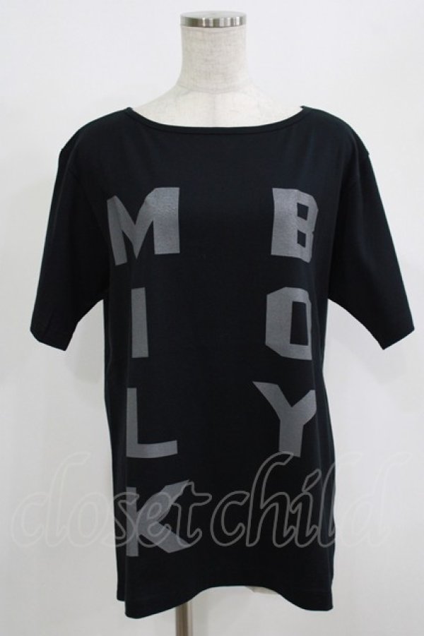 画像1: MILKBOY / BIGLOGO TEE  黒 H-25-08-02-070-MB-TO-KB-ZH (1)