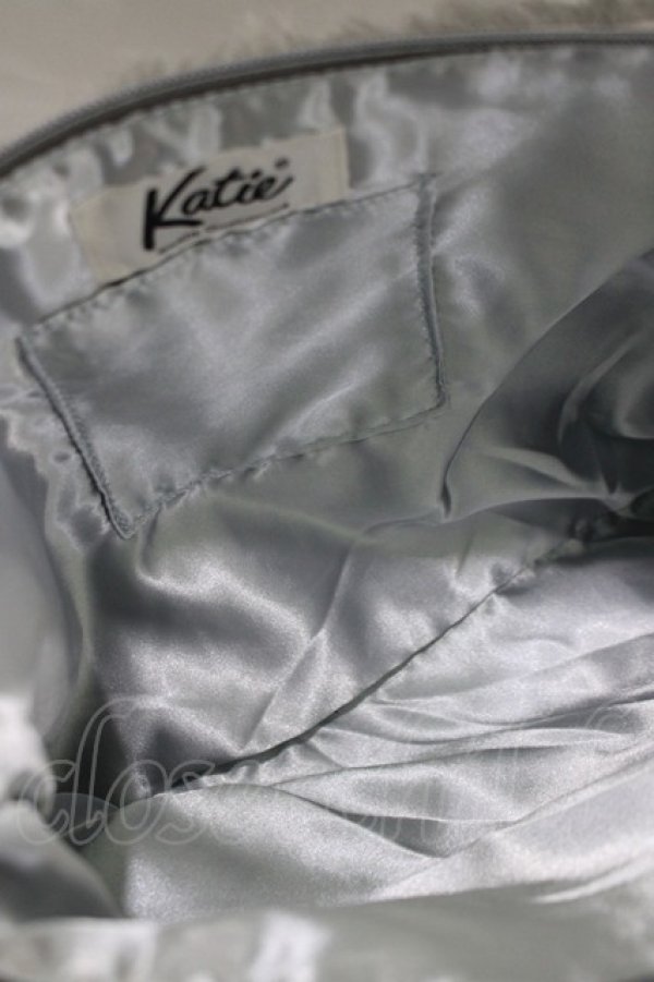 画像2: Katie / FUR bag  グレー H-25-08-02-075-LO-BG-KB-ZH (2)