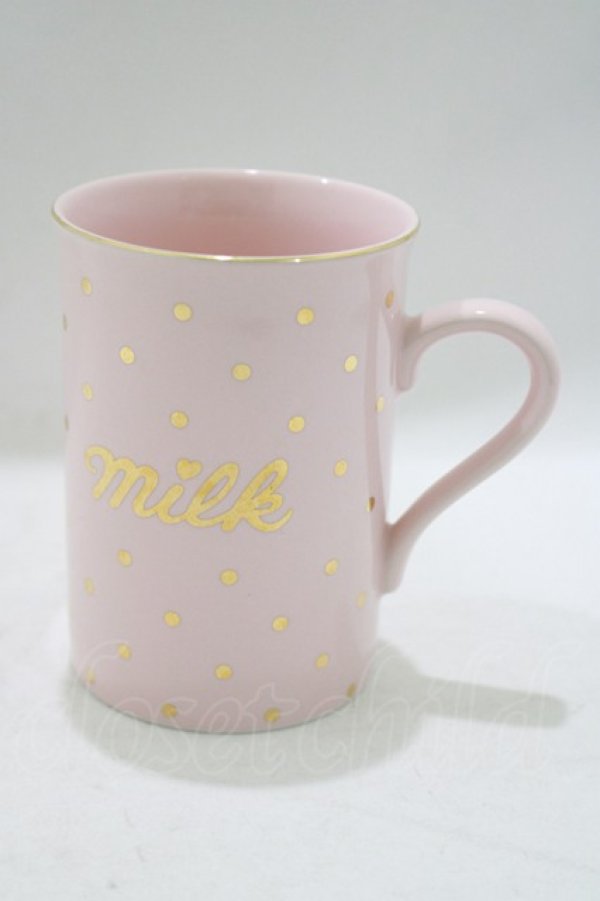 画像1: MILK / マグカップ  ピンク H-25-08-02-079-ML-ZA-KB-ZH (1)