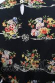 画像4: Jane Marple / Jubilee flowersミニドレス  ブラック H-25-08-02-017-JM-OP-KB-ZH (4)