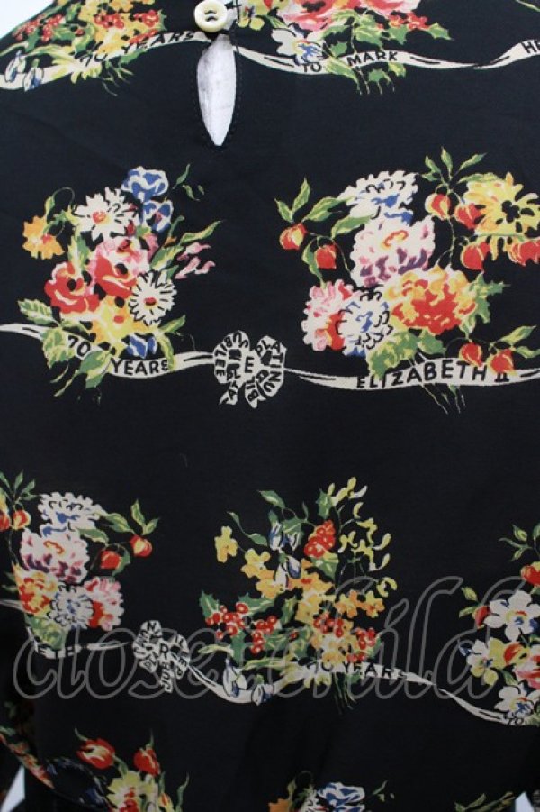 画像4: Jane Marple / Jubilee flowersミニドレス  ブラック H-25-08-02-017-JM-OP-KB-ZH (4)