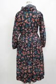 画像3: Jane Marple Dans Le Salon / Flowers of Jouy layered dress  ネイビー H-25-08-02-023-JM-OP-KB-ZH (3)