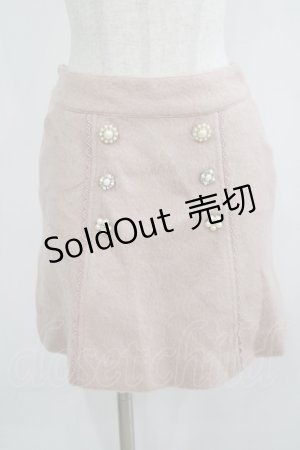 画像: LIZ LISA / ビジューボタン台形スカート Free ピンク H-25-08-03-039-LO-SK-NS-ZH