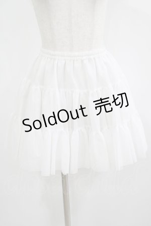 画像: アトリエフク / フリルいっぱいパニエ 38cm丈 Free オフ H-25-08-03-044-EL-SK-NS-ZH