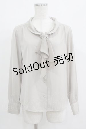 画像: an another angelus / ラッフルボウタイブラウス Free L/KHAKI H-25-08-03-051-CA-BL-NS-ZH