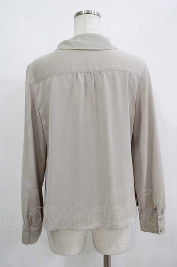 画像3: an another angelus / ラッフルボウタイブラウス Free L/KHAKI H-25-08-03-051-CA-BL-NS-ZH (3)