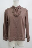画像1: an another angelus / カットワーク刺繍ジャボ付きブラウス Free BROWN H-25-08-03-056-CA-BL-NS-ZH (1)