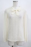 画像1: F&A / 総レースボウタイトップス Free OFFWHITE H-25-08-03-059-LO-TO-NS-ZH (1)