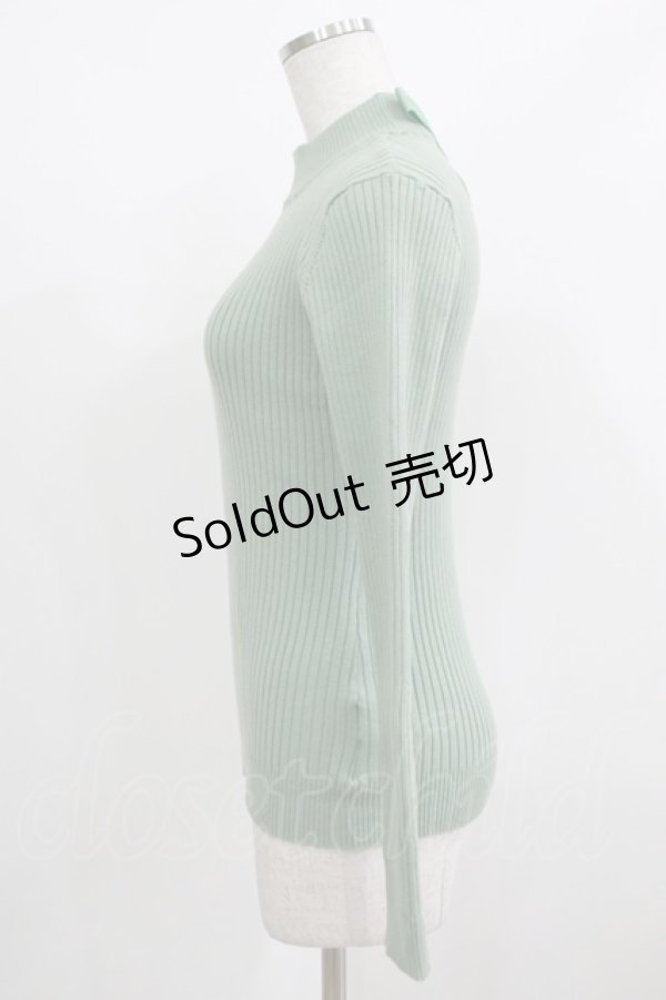 画像2: F&A / バックリボンリブニットプルオーバー Free MINT H-25-08-03-063-LO-TO-NS-ZH (2)
