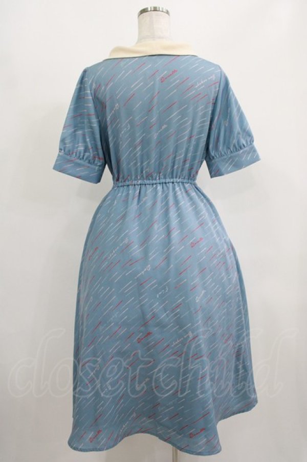 画像3: Fi.n.t / Reinetteストライプボウタイワンピース Free L/BLUE×WH H-25-08-03-005-CA-OP-NS-ZH (3)