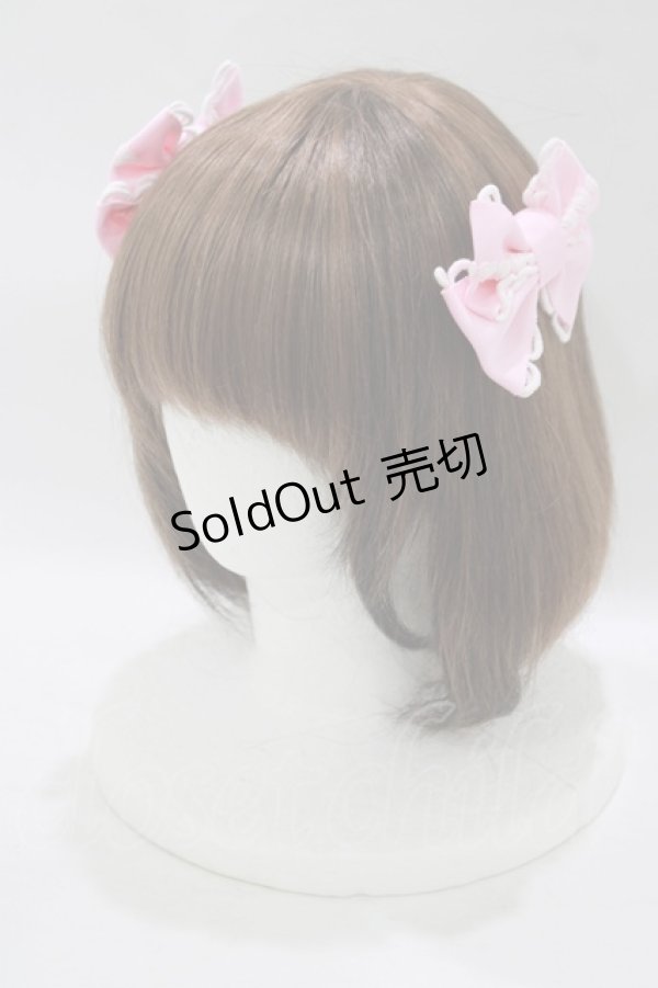 画像1: Angelic Pretty / アラカルトグログランリボンコーム  ピンク H-25-08-03-076-AP-AC-NS-ZH (1)