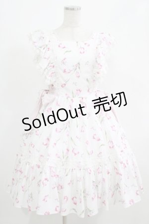 画像: mellfy memory / For you love Tulipワンピース M WHITE H-25-08-03-006-LO-OP-NS-ZH