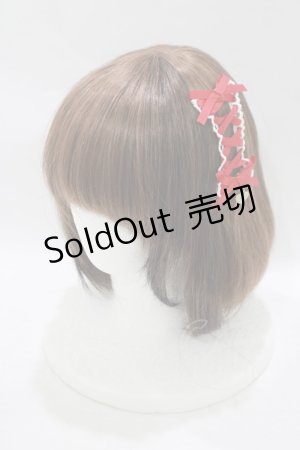 画像: LIZ LISA / レースアップリボンクリップ  レッド H-25-08-03-081-LO-AC-NS-ZH