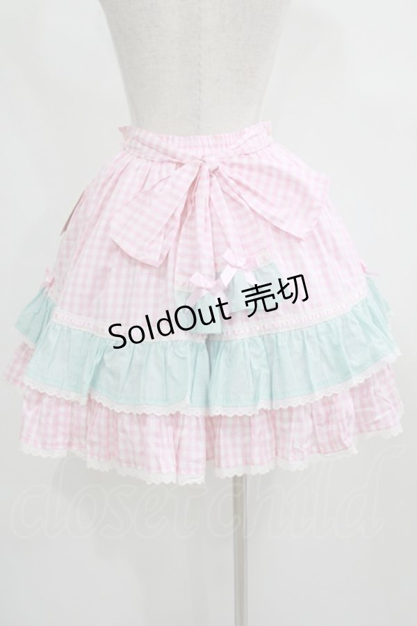 画像3: Angelic Pretty / ギンガムシャーベットスカート Free ピンク H-25-08-03-010-AP-SK-NS-ZH (3)