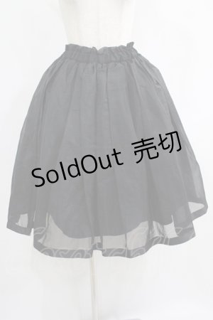 画像: F i.n.t / グログランリボンシアースカート Free ブラック H-25-08-03-011-CA-SK-NS-ZH