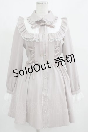 画像: Secret Honey / ヨーク切替ストライプワンピース Free ピンク H-25-08-03-019-CA-OP-NS-ZH