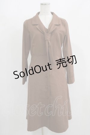 画像: an another angelus / 開衿タイセミフレアーワンピース Free D.BEIGE H-25-08-03-020-CA-OP-NS-ZH
