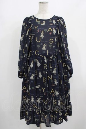 画像: Jane Marple / The nursery Alice tunic dress  ネイビー H-25-08-04-001-JM-OP-KB-ZH