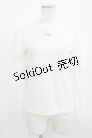 画像: MILK / プティポンポンTops  オフ H-25-08-04-035-ML-TO-KB-ZH